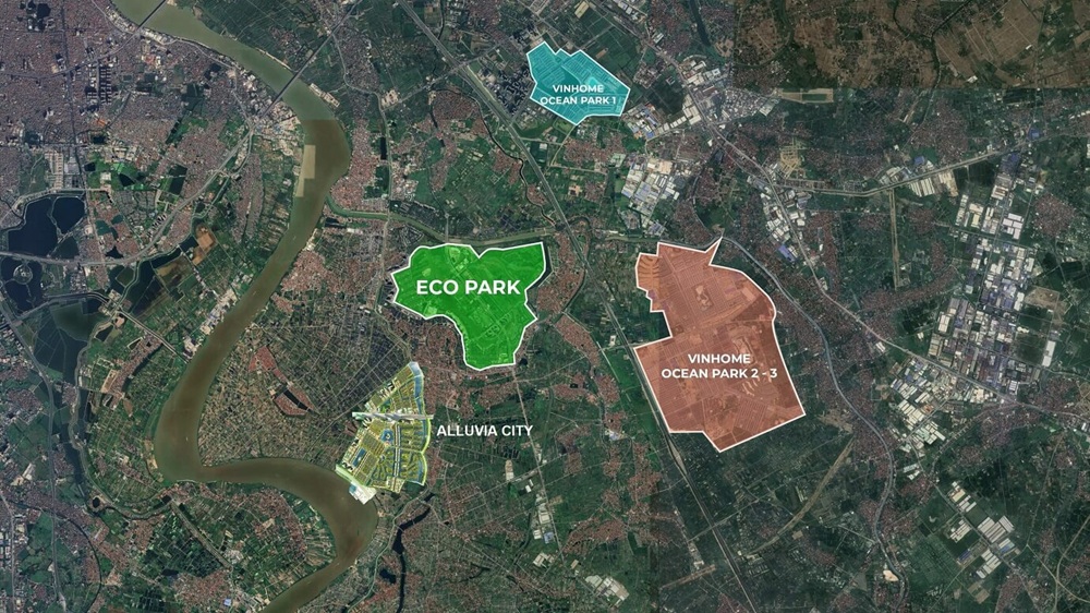 Alluvia City Văn Giang – Dấu ấn đô thị sinh thái cao cấp phía Đông Thủ đô 6 Vị trí Alluvia City Văn Giang